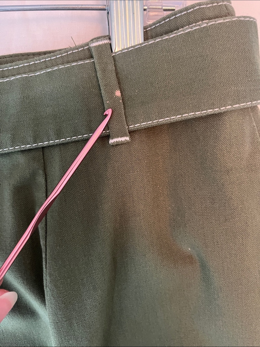 J. Crew Factory Linen Blend Button Up Skirt - Picture 5 of 8